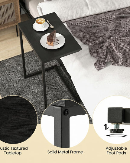 Giantex 26.5"  C Shaped End Table for Living Room