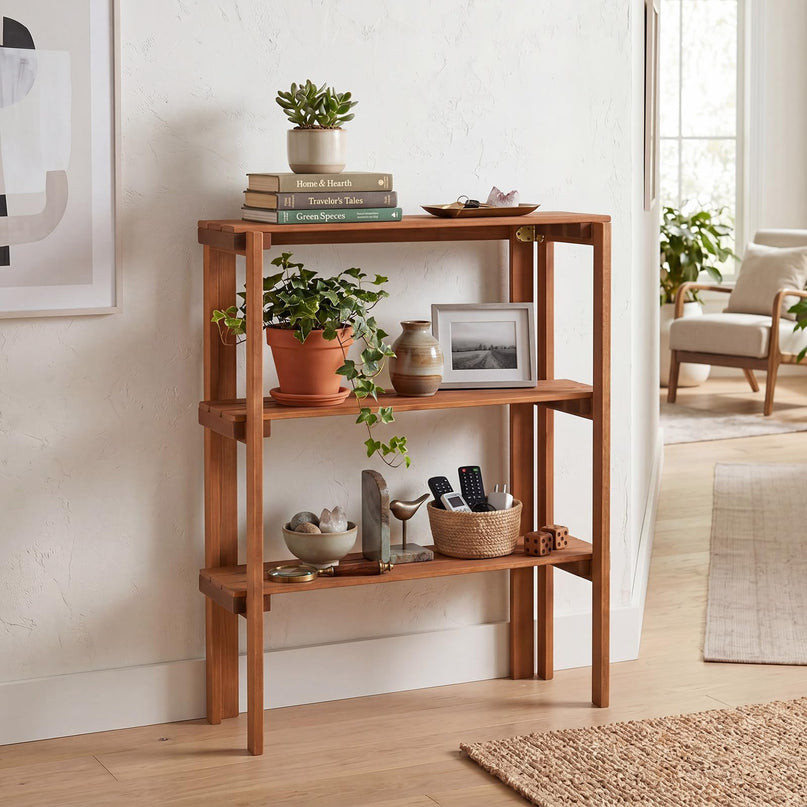 Giantex Foldable Plant Shelf for Garden Patio Balcony