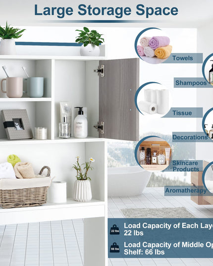Giantex Over-The-Toilet Space-Saving Storage Cabinet
