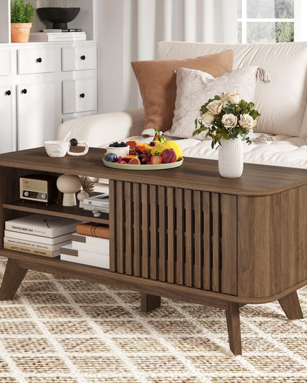Giantex Rectangle Coffee Table with Storage