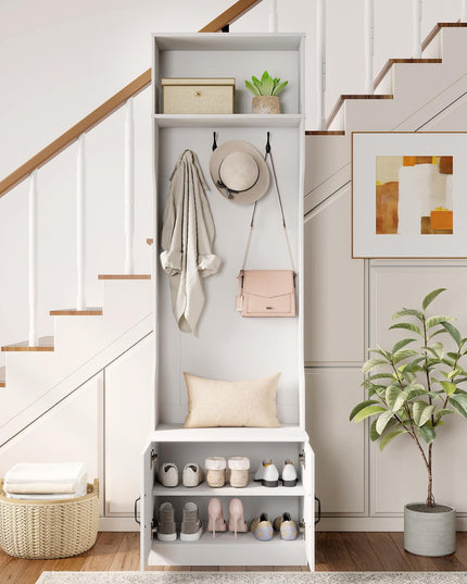 Giantex 3 in 1 Hall Tree with Bench and Shoe Storage