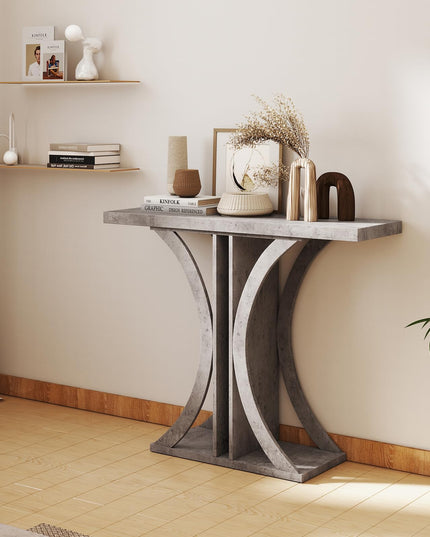 Console rectangulaire Giantex 40" avec cadre géométrique pour entrée de couloir