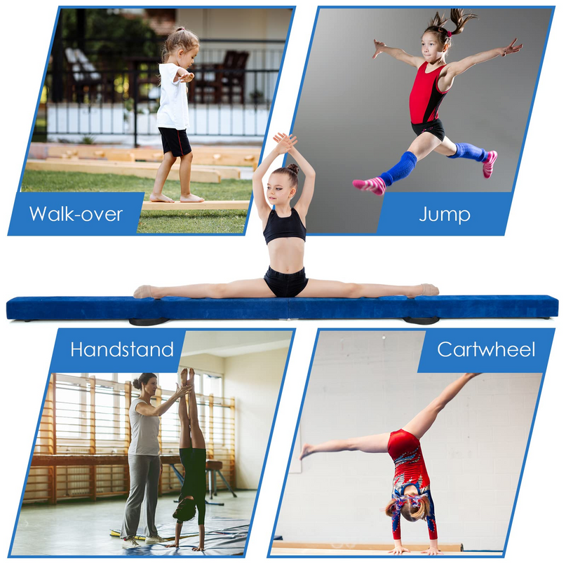 Giantex 7FT Folding Floor Balance Beam for Girls