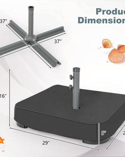 200 lbs Filled Umbrella Base - Giantex
