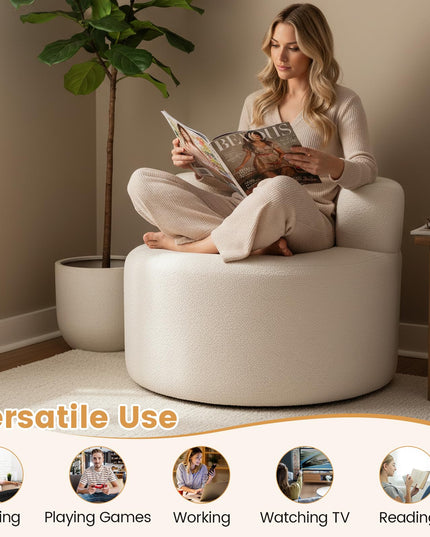 Fauteuil rond Giantex pour chambre ou salon