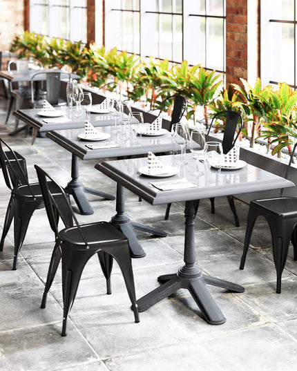 Giantex Metal Dining Chairs Set of 4, Farmhouse Kitchen Chairs with Removable Backrest