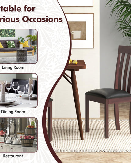 Giantex Wood Dining Chair, Mid Century Dining Side Chairs for Kitchen, Dining Room, Restaurant
