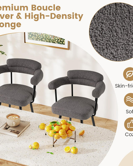 Giantex Swivel Bar Stools Set of 2/4 with Metal Legs & Footrest for Kitchen Island