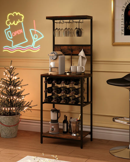 Giantex Tall Wine Rack Freestanding Floor