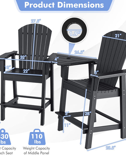 Giantex Tall Adirondack Chair Set