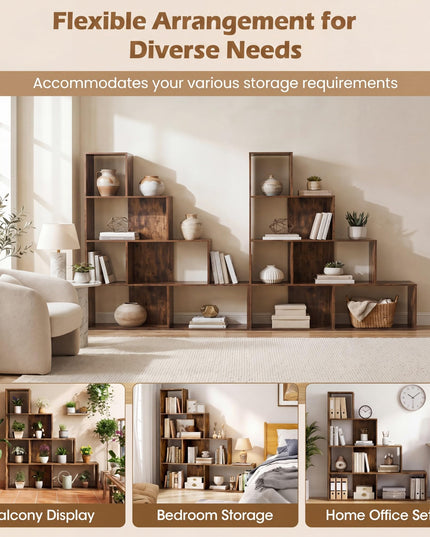 Giantex 6 Cube Geometric Bookshelf for Living Room