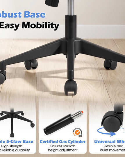 Mesh Office Chair, Mid Back Computer Desk Chair, Ergonomic Executive Chair