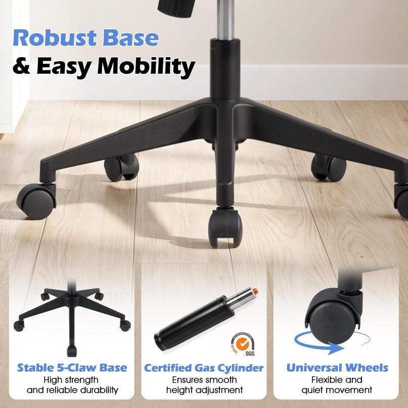 Mesh Office Chair, Mid Back Computer Desk Chair, Ergonomic Executive Chair