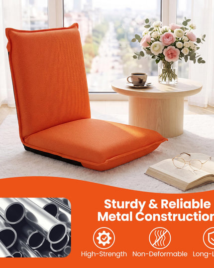 GIANTEX Adjustable Mesh Floor Sofa Chair for Meditation Seminars Reading TV Watching or Gaming