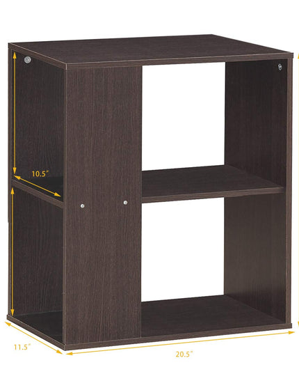 Giantex End Table with Shelves 3-Tier Open Storage
