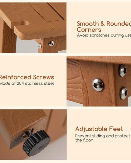 Giantex Shower Bench HIPS Waterproof Bath Spa Seat with Storage Shelf