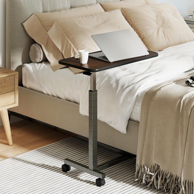 Giantex Overbed Table with Lockable Rolling Wheels
