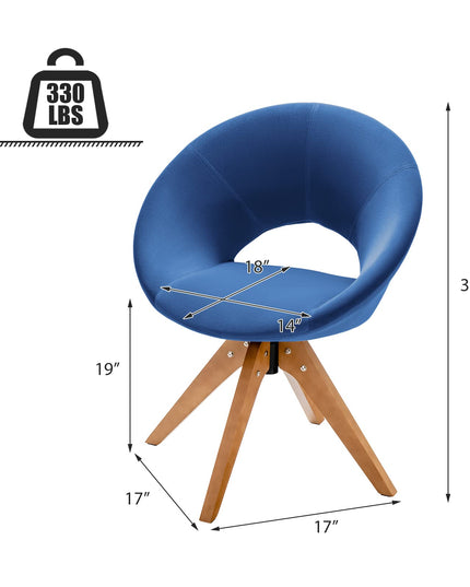Swivel Accent Chair, Modern Office Chair, Velvet Vanity Chair for Living Room, Bedroom