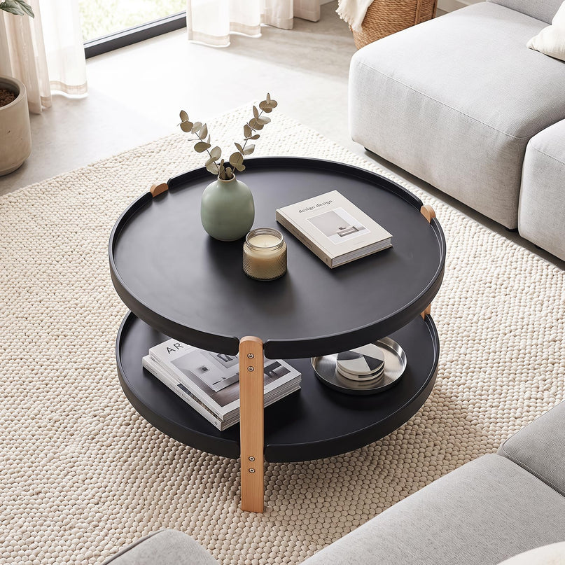 GIANTEX 31" Round Coffee Table with Storage