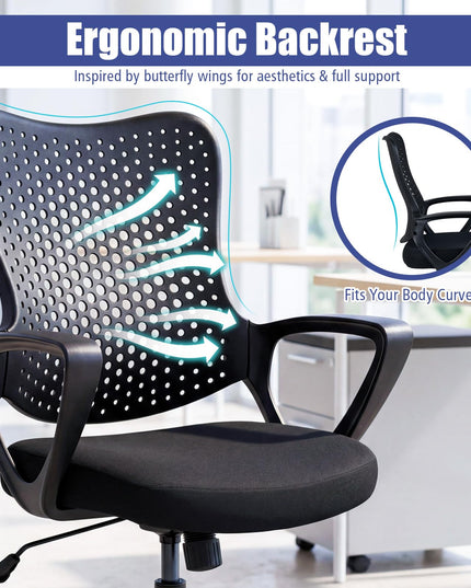 Gianetx Ergonomic Office Chair Height Adjustable Computer Desk Chair(1/2)