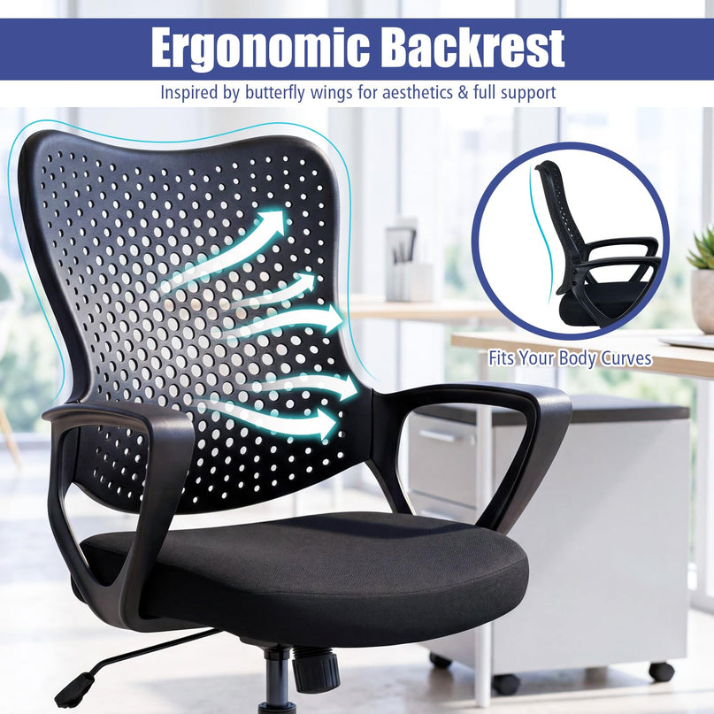 Gianetx Ergonomic Office Chair Height Adjustable Computer Desk Chair(1/2)