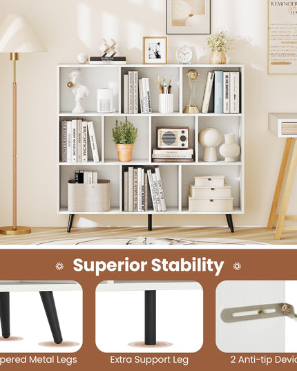 Giantex 10-Cube Bookcase (47" x 9.5" x 42")