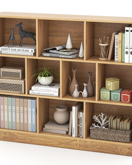 Giantex 4-Tier Freestanding Bookshelf with 10 Open Compartments ( 47.5" x 9.5" x 41" )