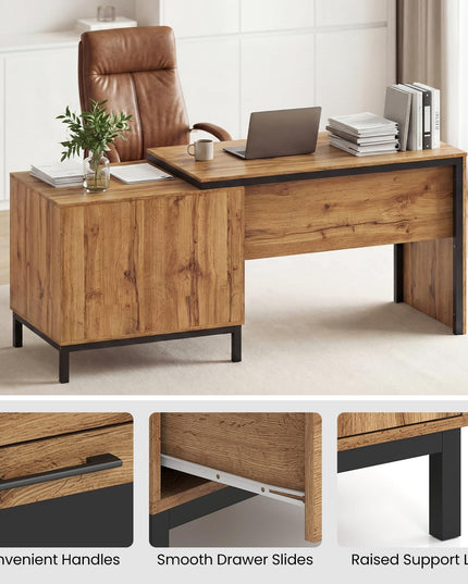 Giantex 71" Executive Desk Farmhouse Home Office Desk