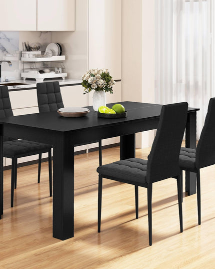 Giantex Ensemble de salle à manger 5/9 pièces pour 4/8 personnes Grande table de cuisine de 160 cm