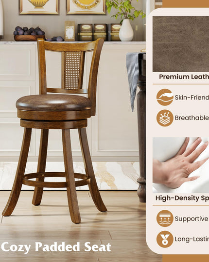 Giantex 25"/30" Bar Stools Set of 2/4 for Kitchen Island Dining Room Pub