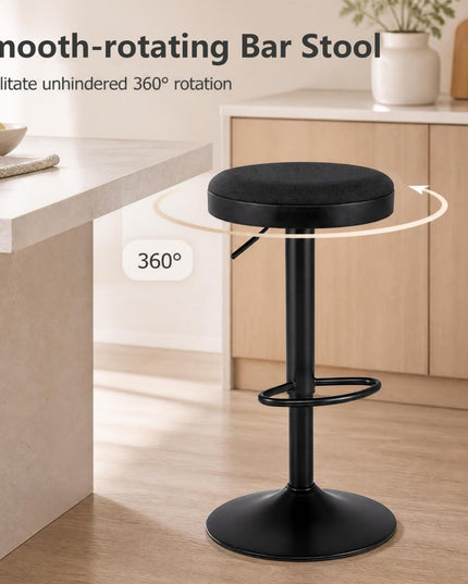 GIANTEX Modern Swivel Adjustable Height Bar Stools Set of 2/4