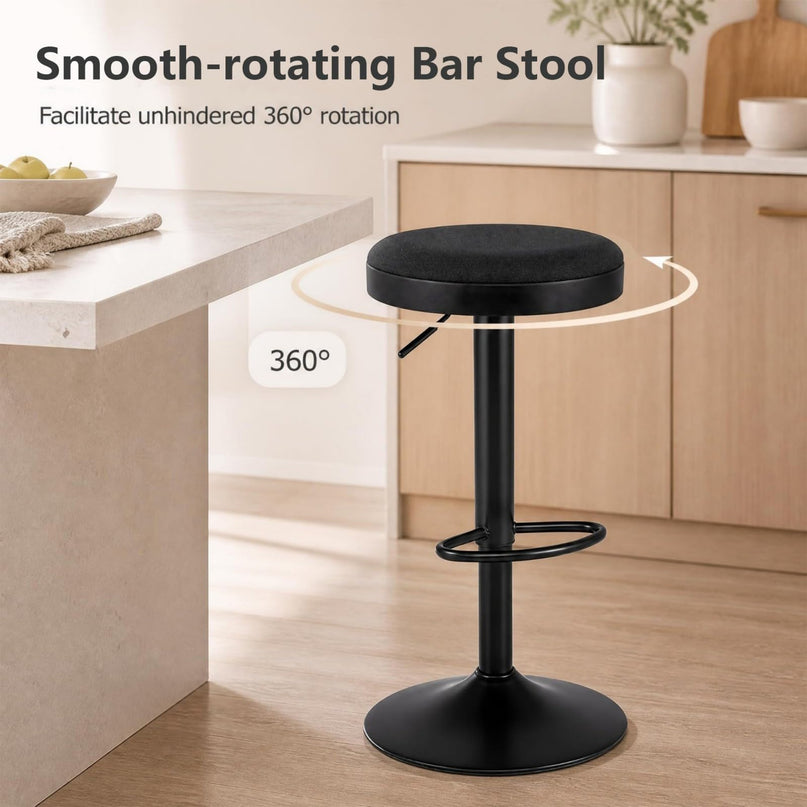 GIANTEX Modern Swivel Adjustable Height Bar Stools Set of 2/4