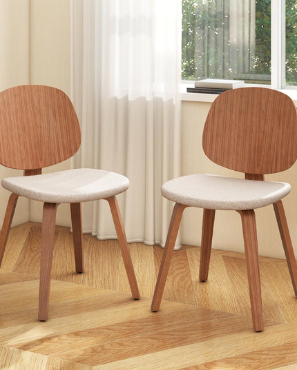 Giantex Wooden Dining Chairs Set of 2/4 for Living Dining Room