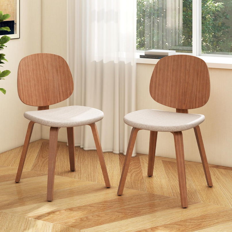Giantex Wooden Dining Chairs Set of 2/4 for Living Dining Room