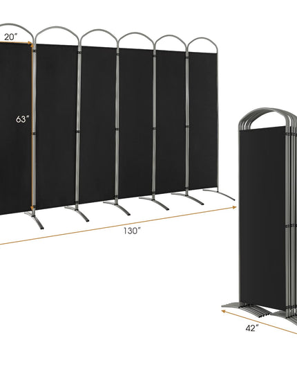 Giantex 6.2Ft Folding 6 Panel Room Divider for Home Office