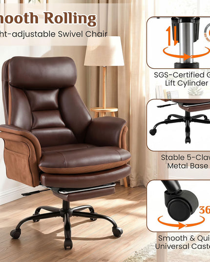 Giantex Big & Tall Office Chair with Adjustable Armrest