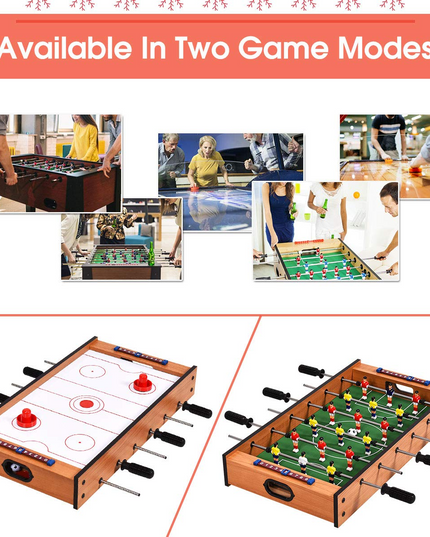 Giantex Multi Game Table, 2 in 1 Combo Mini Game Table Top w/ Soccer