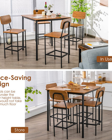 5-Piece Dining Table Set - Giantex