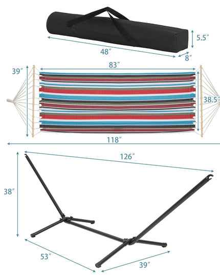 Hamac Giantex 10,5 pi avec support