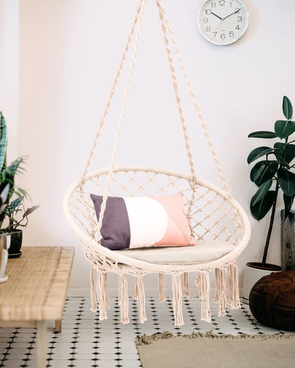 Hammock Chair Macrame Swing - Giantex