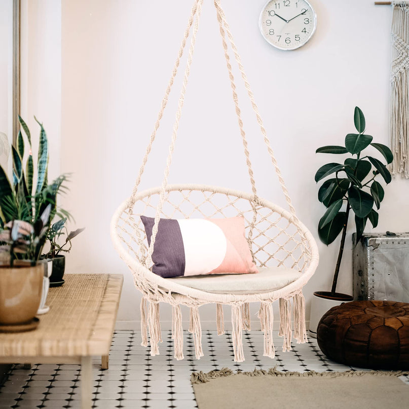 Hammock Chair Macrame Swing - Giantex