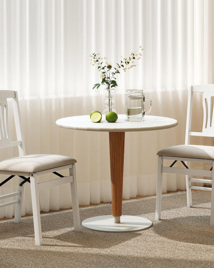Giantex Chaises pliantes de salle à manger, lot de 2/4, chaises de cuisine rembourrées et peu encombrantes