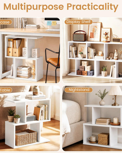 Giantex 3-Tier Geometric Bookshelf (1/2)