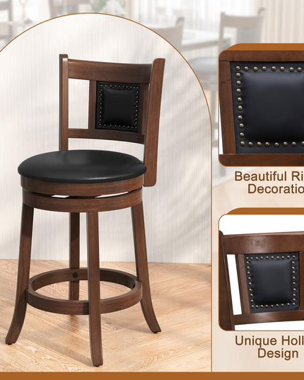 Giantex Swivel Bar Stools Set
