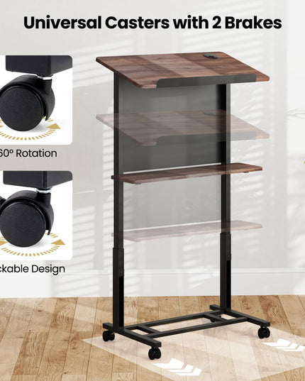 Giantex Mobile Podium Stand