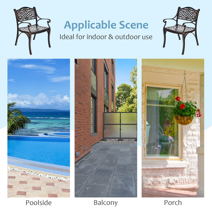 Giantex Patio Chairs, Outdoor Armchairs for Garden Deck Backyard Poolside