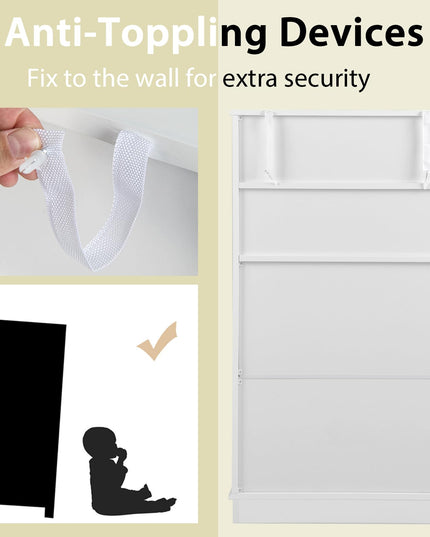 Giantex Bathroom Floor Storage Cabinet