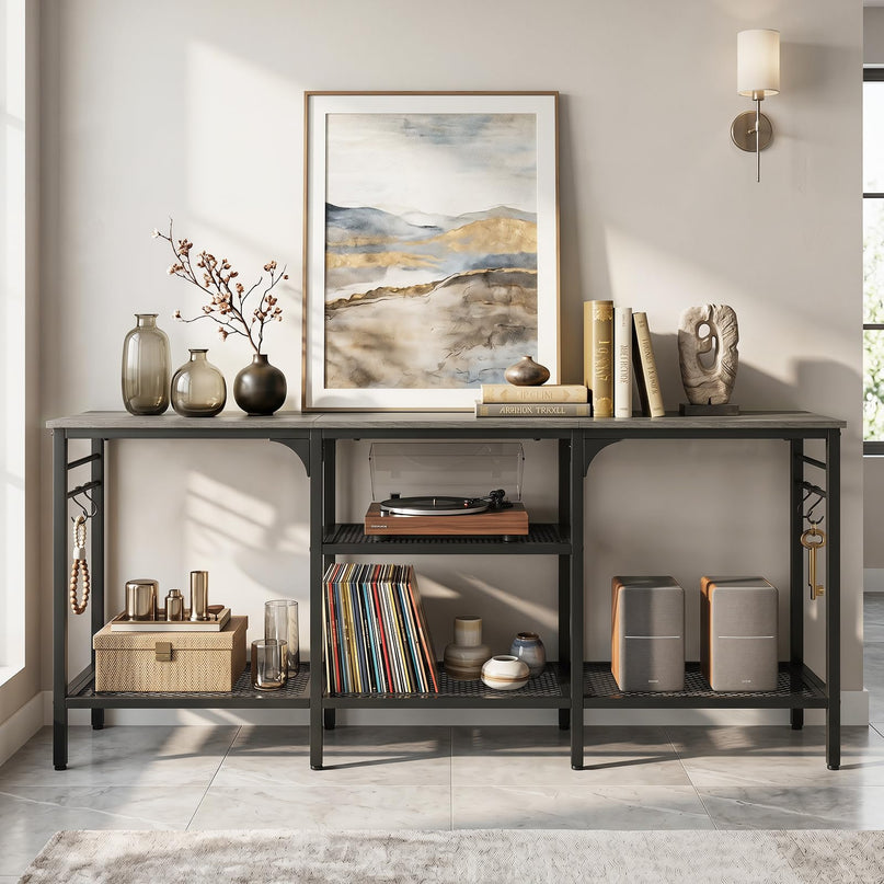 Giantex 3-Tier TV Stand for TVs up to 65 Inch with Open Storage Shelves