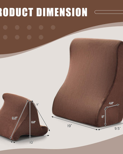 Giantex Bed Wedge Pillow for Sleeping, 7.5 Inch Triangle Pillow Wedge for Neck Back Leg Support
