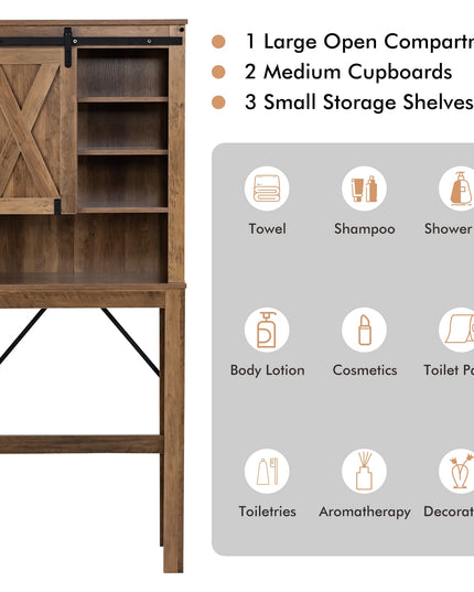 Giantex Over The Toilet Storage Cabinet - Freestanding Toilet Rack